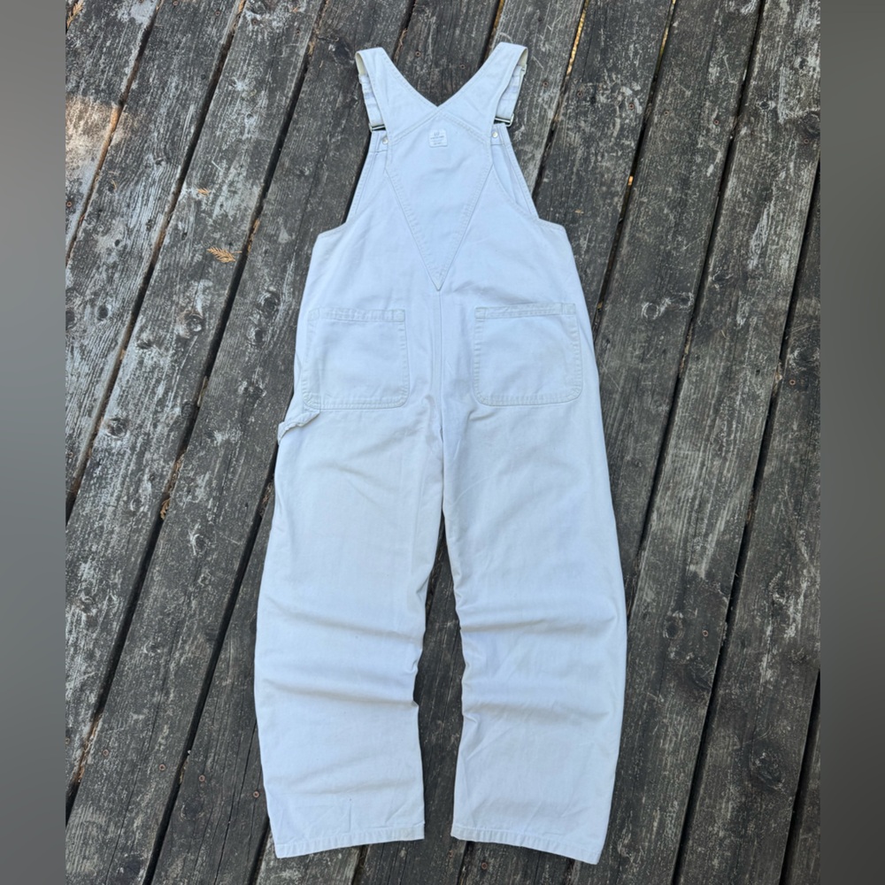 GAP Women's Light Gray Denim Overalls - Picture 3 of 8